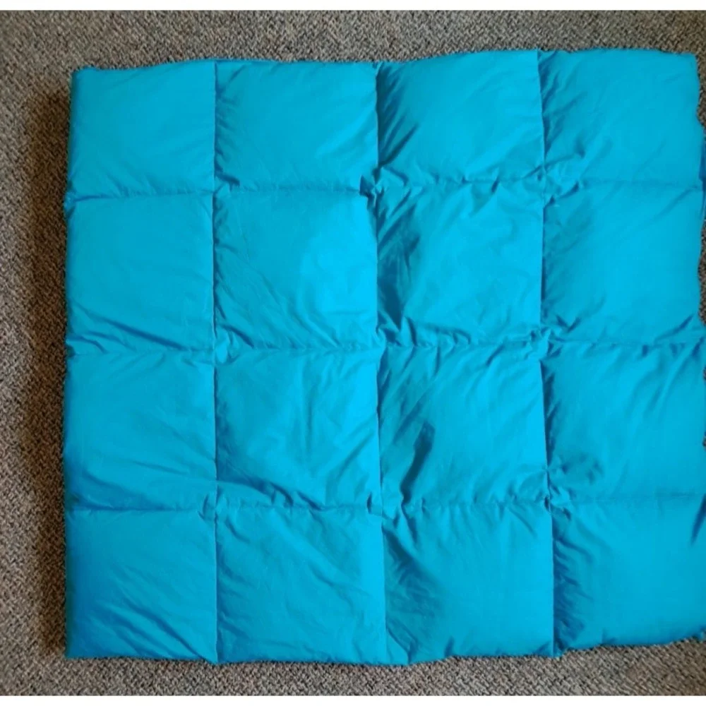 The Company Store Blue Down Comforter Full Queen Duvet Insert Bedding 94